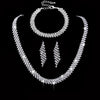 4 Pieces of Women's and Minimalist Necklaces with Earrings, Bracelets, Jewelry Sets, Banquet and Party Accessories - Image 10