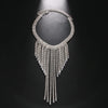 Long Tassel Necklace Temperament Trend Rhinestone Claw Chain Niche Simple Collarbone Neck Decoration Party for Women