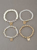 4Pcs Butterfly Beaded Bracelet Set For Women Pink Acrylic Beads Elastic Chain Bangle Female Bohemian Party Jewelry Gift - Image 11