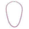Christmas Jewelry Gift For Ladies Square Tennis Chain Choker Necklace Green Pink White Black Crystal Necklace - Image 10