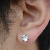 Stainless Steel Crystal Flat Back Stud Earrings 4 Prong Setting 2mm to 10mm 1 Pair - Image 5
