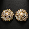 Stonefans 2Pcs Bling Round Chest Nipple Stickers Bra Decorations Elegant Rave Body Jewelry for Women Lingerie Crystal