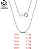 Silver 1.0mm Side Chain Necklace for Women Girls Elegant Necklace Jewelry 40/45/50/55/60cm - Image 3