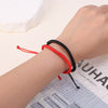 Lucky Red Thread Bracelets Handmade Black Red Thick Rope Knot Bracelet Adjustable Chain Jewelry Couple Gift Friendship Bracelets - Image 2