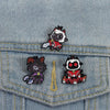3-5 Pcs Cute Animal Brooch Set Creative anime Enamel Pins Backpack Clothing Accessories Metal Badge Christmas gifts - Image 8