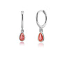 Colorful Zircon Geometric Drop-shaped Hoop Earrings Women Personality Huggie - Image 13