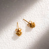 Women's Rose Ear Studs Simple Design Plated with Gold Stainless Steel Earrings for Women - Image 4