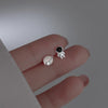 Simple Zircon Star Moon Mini Earrings for Women Cute Korean Planet Asymmetric Ear Studs Piercing Earrings Jewelry Gifts - Image 8