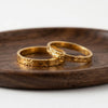 Stainless Steel Textured Rings with Starburst Heart and Three-Piece Options - Image 5