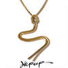 Statement Stainless Steel Snake Chain Knot Long Chest Bib Necklace Metal Stain Less Jewelry - Image 1