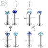 ZS 6-13PCS/LOT 16G Stainless Steel Lip Labret Piercing Set Crystal Monroe Lip Stud Ear Tragus Helix Cartilage Piercing 6/8/10mm - Image 28