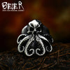 Titanium Steel Gothic Deep Sea Monster octopus Kraken Ring Domineering men's party Jewelry BR8-759 - Image 1