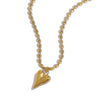 Gold Plated Stainless Steel Heart Pendant Bead Chain Necklace for Women, Love Symbol Dainty Jewelry Gift - Image 7