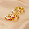 Simple Stainless Steel Small Hoop Earrings For Women Shiny Colorful Zircon Huggie Punk Earring Wedding Piercing Jewelry - Image 5