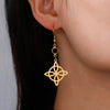 Triquetra Witch Knot Drop Earrings Stainless Steel Trinity Irish Knot Symbol Earrings for Women Vintage Jewelry Gift - Image 4