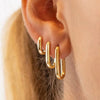 2/6PCS Mariasz Minimalist Stainless Steel Huggie Pvd Plated Gold Color Square Hoop Earrings for Women Men Classic Jewelry - Image 1