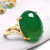 Red Agate Jade Ring Female Opening Adjustable Simple Style Chalcedony Silver Ring for Mom Women Rings Jewelry Gift - Image 8