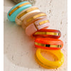 63mm Matte Color Acrylic Resin Round Thick Wrist Bracelet Bangle Stainless Steel Summer Statement Big Jewelry - Image 4