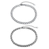 Basic Men Wheat Chain Anklets, Stainless Steel Cuban Chain Anklet Foot Bracelet,Barefoot Gifts for Him Jewelry - Image 7