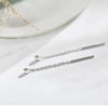 Drop Ear Line Long Hanging Earrings for Women Rose Gold Color Zircon Crystal Piercing Threader Earing Ear Accessories Jewelry - Image 15