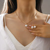 Pearl Jewelry Set For Women Dangle Earrings Pendant Necklace Simple Dainty Daily Wear Outfit Party Accessories - Image 2