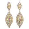 European and AmericanFashion Full Diamond Alloy Gold-Plated Earrings For Women Multicolor Rhinestone 0ptional Earrings - Image 9