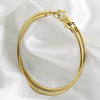 Hnsp 316L Stainless Steel Simple Hoop Earrings For Women Jewelry Accessories 40MM-50MM Circle Earring - Image 3