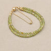 3MM Simple Elegant Bohemian Beaded Bracelet Double Layered Olivine Crystal Beads Magnetic Strand Bracelet Women Jewelry - Image 4
