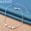 Gold Bracelet Silver Heart Beads Box Chain Bracelet For Women Charms Jewelry Wedding Gift - Image 3