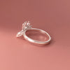 Silver Bow Open Rings For Women Engagement Jewelry Accessories Jewellery - Image 4