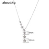 Women Stars Pendant Necklace Aesthetic Accessories for Party Anniversary Sweet Inlaid Shiny CZ Fancy Versatile Jewelry - Image 6