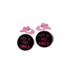 Transparent Shiny Round Laser Acrylic Earrings Vintage disco Ball Mirror Laser Creative pentagram Dangle Earrings - Image 7