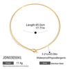 Plated Glossy Basic Necklace For Charm Creative Matching Handmade Stainless Steel Collar Jewelry - Image 7