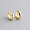 Silver Matte Minimalism Unisex Huggies Ear Hoops Earrings for Women Gothic Piercing Men's Jewelry - Image 23