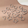 Men's Earrings Geometric Polygonal Stainless Steel Ear Buckle Ring Women Chic Earring Small Hoop Punk Party Ear Jewelry - Image 2