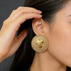 Gold Plated Earrings Jewelry for Women Weddings Design Circle Clip Earrings for Dubai Engagement Bride Hoop Earrings - Image 6