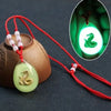 Chinese Style 12 Zodiac Pendant Necklaces Luminous Crystal Animal Necklace Man Woman Adjustable Red Rope Chain Jewelry Gift - Image 13