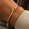 Stainless Steel Bracelets Vintage Men's Woven Twist Texture Bangles For Women Jewelry Statement Streetwear Goth Gifts - Image 1