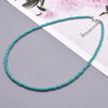 Color Crystal Glass Necklace Statement Short Chain Necklace For Women 3mm Crystal Glass Beads Chain Necklaces Jewelry - Image 12