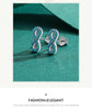 MODIAN 925 Sterling Silver Natural Turquoise Stud Earrings For Women Romantic Infinite Love Fine Jewelry Valentine's Day Gift