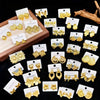 10/20/30Pairs Stainless Steel Heart Flowers Starfish Earrings Set For Women Mix Style Simple Daily Party Gift Jewelry - Image 2