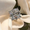 Square Cubic Zirconia Princess Ring in Multiple Sizes - Image 2