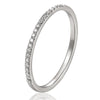 1.5mm Wide workmanship Zircon Ring For Women Titanium Steel Gifts for Lovers Jewelry Wedding Ring - Image 9