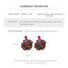 Colorful Rice Beads Embroidered Flower Earrings for Women Unique Design Drop Earring Retro Delicate Jewelry - Image 6