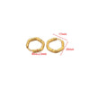 10pcs Gold Plated Geometric Shaped Hoop Earrings Stainless Steel Women Jewelry Men Square Earring Punk Gifts Bulk - Image 12