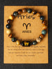 12 Zodiac Signs Constellation Charm Bracelet Men Women Tiger Eye Stone Beaded Bracelets Virgo Leo Libra Couple Jewelry - Image 2