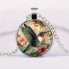 Cute Round Hummingbird Glass Dome Cabochon Pendants Necklaces Bird Rainforest Jewelry Accessories - Image 12