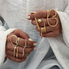 Chic Stainless Steel Personality Minimalist Classy Ring Gold Color Stylish Unique Finger Jewelry for Women - Image 2