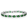 Gem Stone King Silver Oval and Round Sparkling Cubic Zirconia CZ Tennis Bracelet Jewelry Gift - Image 14