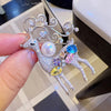 christmas deer brooch colorful diamond elk zircon animal pin jewel - Image 2